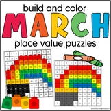 Build and Color Place Value Puzzles March