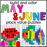 Build and Color Place Value Puzzles May and June