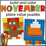 Build and Color Place Value Puzzles November