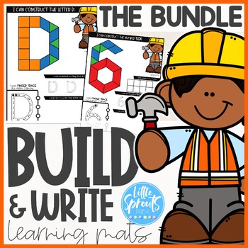 Preview of Build and Write ● The Bundle ● UPPERCASE and LOWERCASE LETTERS, NUMBERS 0-20