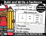 Build and Write a Sentence Set 1 (3 Words)