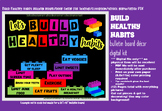 Build healthy habits bulletin board/door decor kit nurse/t
