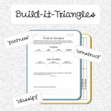 Build-it-Triangles - Classifying Triangles Activity Worksheet