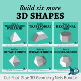 Build Six More 3D Solid Shapes – Foldable Geometry Net Bundle 2