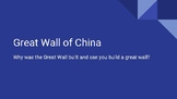 Build the Great Wall of China