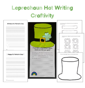 Preview of Build the Leprechaun Hat Writing Craftivity - St. Patrick's Day