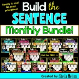 Build the Sentence Months BUNDLE! All 12 months plus a FRE