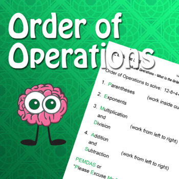 Preview of Build the Skill - PEMDAS and Order of Operations