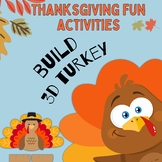 Build your Own 3D Turkey | Be Creative, Cut and Glue to co