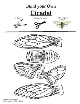 Preview of Build your Own Cicada, Free for a limited time! Summer 2024