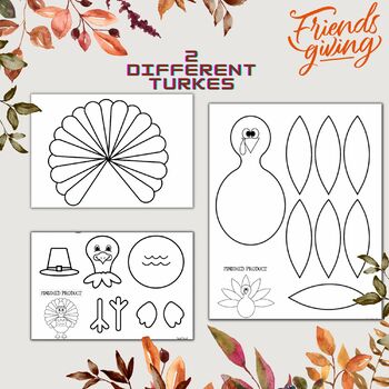 Build your Own Turkey | Be Creative to Decorate and Color then Build ...