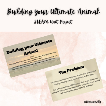 Preview of Build your Ultimate Animal - STEAM unit plan