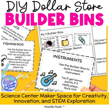Dollar Store Builder Bins for Science Centers