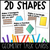 2D Shapes Task Cards | Hands-on geometry Activity