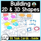 Building 2D and 3D Shapes Task Cards