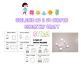 Building 2D and 3D Shapes with Marshmallow and Toothpicks 