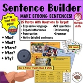 Building And Expanding Sentences  (PDF & Digital BOOM Cards)
