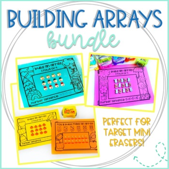 Preview of Fall, Winter, & Spring BUNDLE for Repeated Addition & Multiplication Arrays