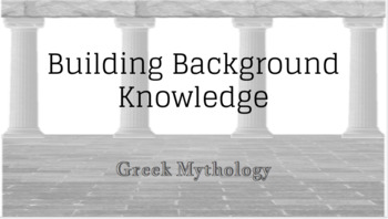 Preview of Building Background Knowledge: Greek Mythology