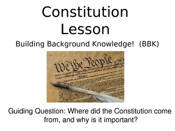 Preview of Building Background Knowledge on the Constitution