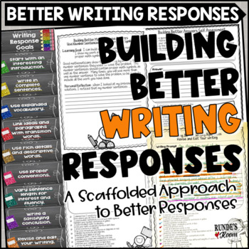 Preview of Writing Responses Step by Step Guide