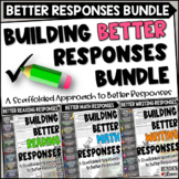 Better Math, Reading, and Writing Responses Bundle Step by