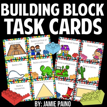 Preview of Building Block Activity Task Cards