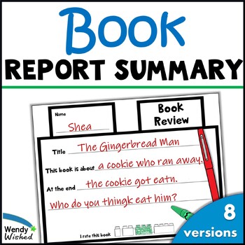 Preview of Building Block Book Report Templates