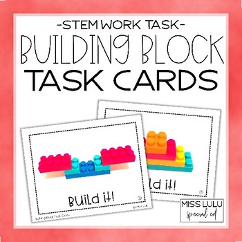 Preview of Building Block STEM Task Cards