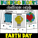 Building Blocks Task Cards- Earth Day Activities Distance 