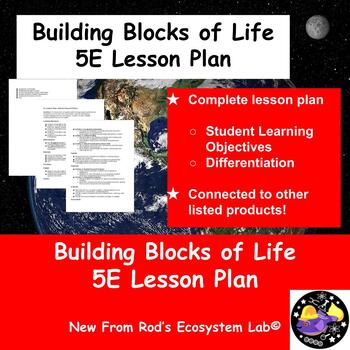 Preview of Building Blocks of Life 5E Lesson Plan **Editable**