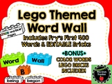 Building Brick Themed Word Wall Fry's First 400 Words With