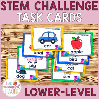Preview of Building Bricks LEGO STEM Challenge Task Cards | Lower Level |