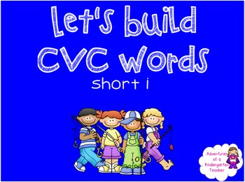 Preview of Building CVC Words (short i) Fishing Theme