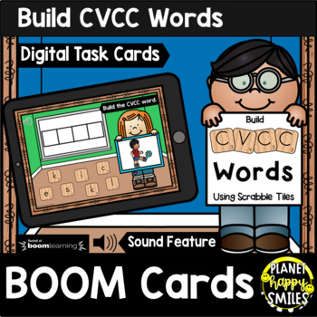 Preview of Building CVCC Words BOOM Cards