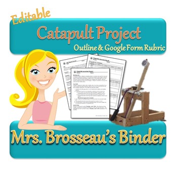 Preview of Building Catapults: Project and Lab Report Outline with Rubric