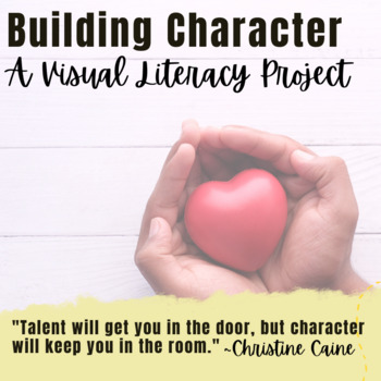 Preview of Character Education using a Google Slides Template using visual literacy