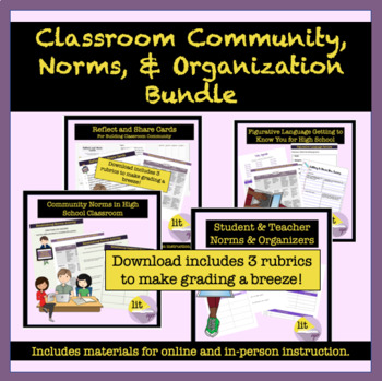 Preview of Building Classroom Community, Norms, and Organization for High School BUNDLE