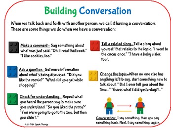 Building Conversation by Let's Talk Speech Therapy | TpT