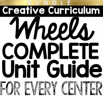 Preview of Wheels Creative Curriculum Activities & Materials Guide for EVERY Center