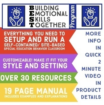 Preview of Building Emotional Skills Together Program: Structured SEL Tier 2 & Tier 3 Syste