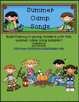 Preview of Building Fluency with Summer Camp Songs