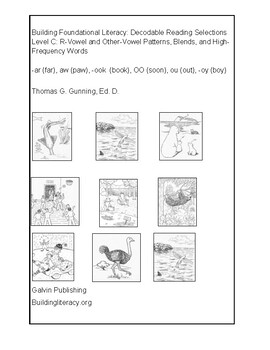 Preview of Building Foundational Literacy: Decodable Reading Selections Level C: R-Vowel an