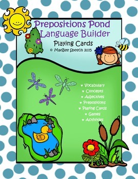 Preview of Building Language and Syntax: Spring Prepositions Pond Speech Language Therapy