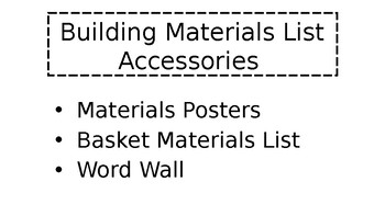 Preview of Building Materials List Accessories