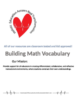 Preview of Building Math Vocabulary
