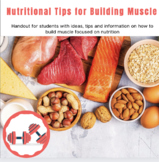 Building Muscle with Nutrition and weight training in Phys