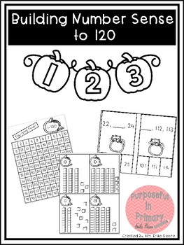 Preview of Building Number Sense to 120 Halloween Themed Activities