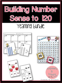 Preview of Building Number Sense to 120 YEARLONG Activities Bundle