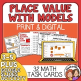 Building Numbers - Place Value Modeling Task Cards - Print